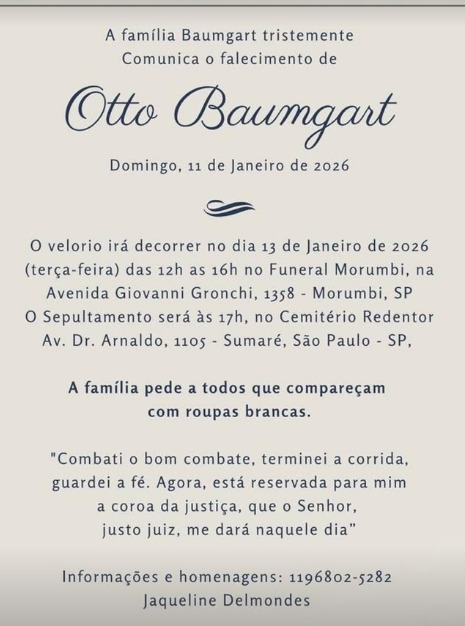 Velório Otto Baumgart